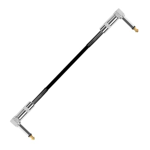TOGEVAL Gitarrenpedalkabel Metallkopfkabel mit Rauschunterdrückung für Effektive Verbindung von Gitarren und Musikgeräten Vielseitig Einsetzbar Langlebig und Zuverlässig von TOGEVAL