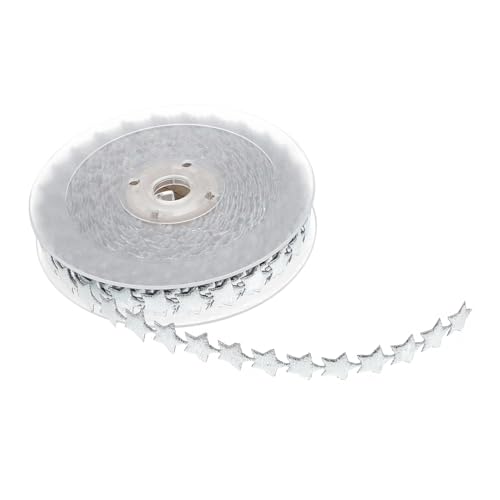 TOGEVAL Glänzendes Weihnachtsband mit Fünfzackigem Sternenmuster Langlebiges Geschenkband für DIY Kranzdeko Party und Bastelprojekte für Geschenkverpackung und Haaraccessoires TOGEVAL Glänzendes Weihnachtsband mit Fünfzackigem Sternenmuster Langlebiges Geschenkband für DIY Kranzdeko Party und Bastelprojekte für Geschenkverpackung und Haaraccessoires von TOGEVAL