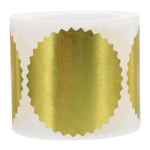 TOGEVAL Goldene Prägesiegel Aufkleber Selbstklebende Medaillen Sticker für Urkunden Abschlussfeier und Auszeichnungen Einfach Anzubringen Elegante Folienprägung für Zertifikate und Diplome TOGEVAL Goldene Prägesiegel Aufkleber Selbstklebende Medaillen Sticker für Urkunden Abschlussfeier und Auszeichnungen Einfach Anzubringen Elegante Folienprägung für Zertifikate und Diplome von TOGEVAL