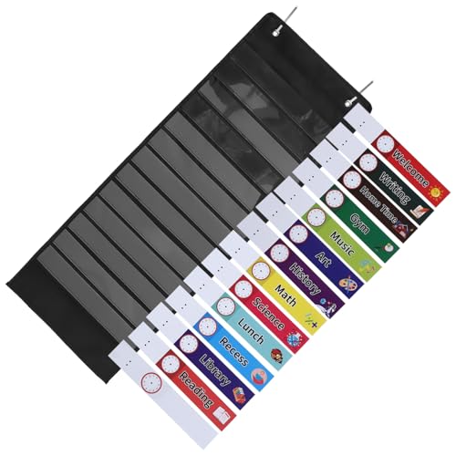 TOGEVAL Hängende Aufbewahrungstasche für Zeitpläne Fächer Kalender Organizer aus Schwarzem Oxford mit Pet für Schule und Büro Langlebig und Praktisch TOGEVAL Hängende Aufbewahrungstasche für Zeitpläne Fächer Kalender Organizer aus Schwarzem Oxford mit Pet für Schule und Büro Langlebig und Praktisch von TOGEVAL
