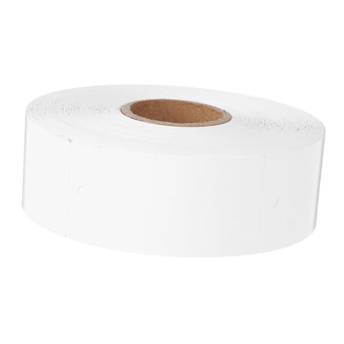 TOGEVAL Hängende Etiketten Rolle Blanko Papiertags für DIY Kleidungsetiketten Geeignet für Einzelhandel und Kreative Projekte Weiß von TOGEVAL