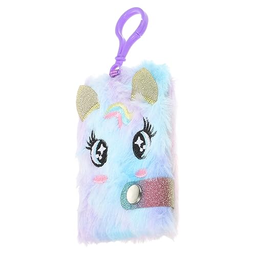 TOGEVAL Hängendes Notizbuch Tragbares Flauschiges Cartoon Notizbuch mit Aufhängung Niedliches Design Tie Dye für Lehrer zur Organisation und Planung von TOGEVAL