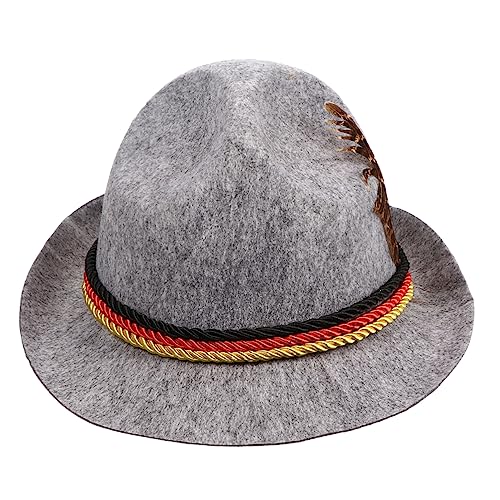 TOGEVAL Halloween Panama Hut Unisex Jazz Fedora aus Hochwertigem Vliesstoff mit Kreativer Federverzierung Stilvoller Kopfschmuck für Party Karneval und Fotografie TOGEVAL Halloween Panama Hut Unisex Jazz Fedora aus Hochwertigem Vliesstoff mit Kreativer Federverzierung Stilvoller Kopfschmuck für Party Karneval und Fotografie von TOGEVAL