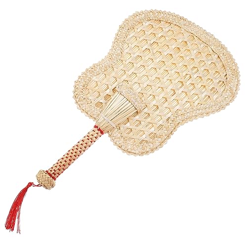 TOGEVAL Handgefertigter Woven Fan aus Naturmaterialien Vintage Stil Handgefertigter Fächer für Sommer zum Kühlen Dekoratives Element für Zuhause Beige Groß TOGEVAL Handgefertigter Woven Fan aus Naturmaterialien Vintage Stil Handgefertigter Fächer für Sommer zum Kühlen Dekoratives Element für Zuhause Beige Groß von TOGEVAL