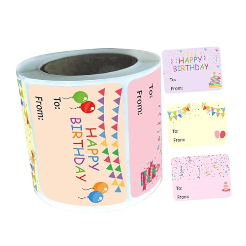 TOGEVAL Happy Birthday Aufkleber Sticker Geburtstagsfeier Namensetiketten für Umschlag Versiegelung Büro Dekoration Selbstklebend Vielseitig Verwendbar Party Zubehör TOGEVAL Happy Birthday Aufkleber Sticker Geburtstagsfeier Namensetiketten für Umschlag Versiegelung Büro Dekoration Selbstklebend Vielseitig Verwendbar Party Zubehör von TOGEVAL