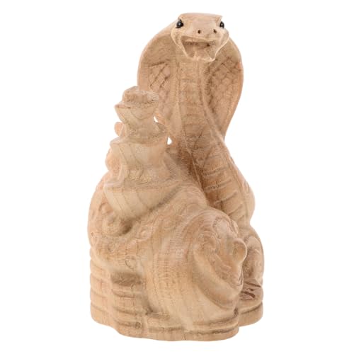 TOGEVAL Holzskulptur Schlange Feng Shui Dekoration Jahr der Schlange Chinesische Tierkreiszeichen Figur Handgeschnitzt Miniatur Holzfigur Ornament für Zuhause und TOGEVAL Holzskulptur Schlange Feng Shui Dekoration Jahr der Schlange Chinesische Tierkreiszeichen Figur Handgeschnitzt Miniatur Holzfigur Ornament für Zuhause und von TOGEVAL