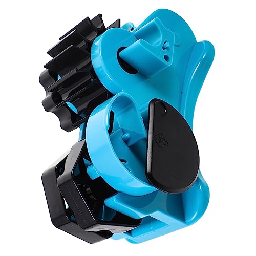 TOGEVAL Klebeband Cutter Halterung Halbautomatischer Tape Abroller mit Klingen für Haushalts und Verpackungsanwendungen Blau für Sauberes und Schnelles Schneiden von Klebeband von TOGEVAL