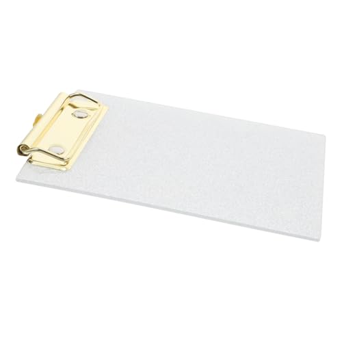TOGEVAL Kleines Glitter Acryl Clipboard Schreibbrett mit Clip für Büro Restaurant und Klassenzimmer für Pflegekräfte von TOGEVAL