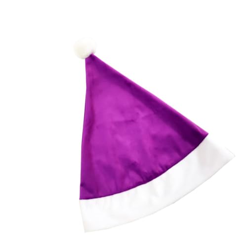 TOGEVAL Kurzflorige Bunte Weihnachtsmütze in Teilig als Santa Claus Hut und Bühnenrequisite für Erwachsene für Weihnachtsfeiern Festliche Dekoration und Geschenkverpackungen von TOGEVAL