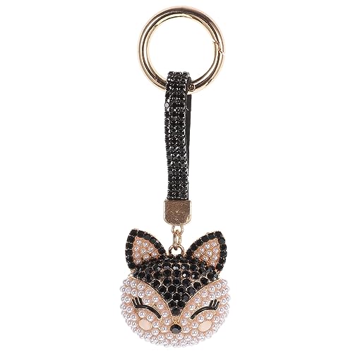 TOGEVAL Metall Fox Schlüsselanhänger mit Strass und Imitationsperlen Niedlicher Tierkopf anhänger Modisches Accessoire für Taschen Rucksäcke und Schlüssel Geschenkidee für Frauen und TOGEVAL Metall Fox Schlüsselanhänger mit Strass und Imitationsperlen Niedlicher Tierkopf anhänger Modisches Accessoire für Taschen Rucksäcke und Schlüssel Geschenkidee für Frauen und von TOGEVAL