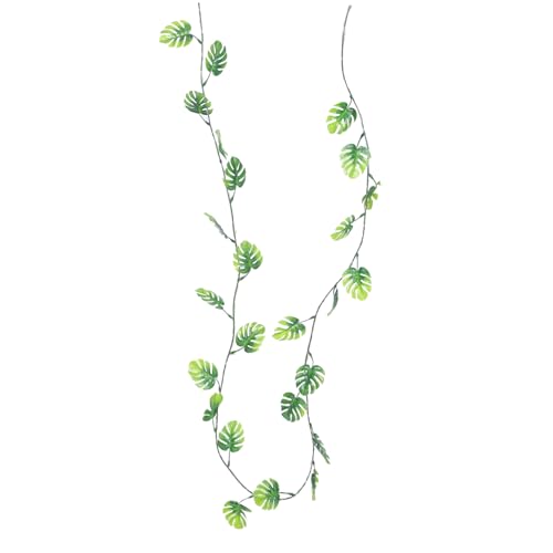 TOGEVAL Monstera Lichterkette Leds Tropische Girlande Kupferdraht Partydeko Warmweiß für Innen und Außen Künstliche Rankenleuchte für Geburtstag und Zimmer TOGEVAL Monstera Lichterkette Leds Tropische Girlande Kupferdraht Partydeko Warmweiß für Innen und Außen Künstliche Rankenleuchte für Geburtstag und Zimmer von TOGEVAL
