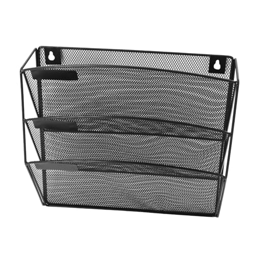 TOGEVAL Multilayer Wandfile Organizer aus Robustem Material Hängender Dokumentenhalter für Büro und Zuhause Platzsparend Einfache Befestigung für Dateien Zeitungen und Magazine in Schwarz TOGEVAL Multilayer Wandfile Organizer aus Robustem Material Hängender Dokumentenhalter für Büro und Zuhause Platzsparend Einfache Befestigung für Dateien Zeitungen und Magazine in Schwarz von TOGEVAL