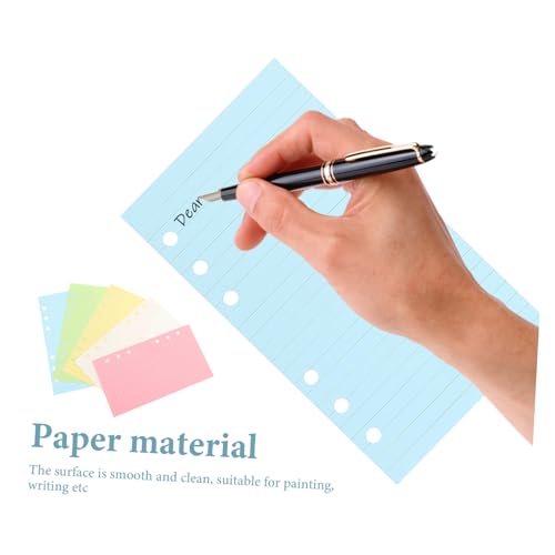 TOGEVAL Nachfüllpapier für Ringbuch Notizblock Liniertes Farbiges Innenpapier Farben Reißfestes Nachfüllpapier für Studenten und Büro Vielseitige Loose Leaf Einlagen TOGEVAL Nachfüllpapier für Ringbuch Notizblock Liniertes Farbiges Innenpapier Farben Reißfestes Nachfüllpapier für Studenten und Büro Vielseitige Loose Leaf Einlagen von TOGEVAL