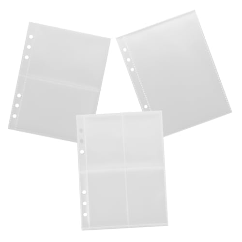 TOGEVAL Nachfüllseiten mit Transparenten Einseitigen PP Fotohüllen in Fach Aufteilung Halbtransparente Matte Sammelkarten Innenblätter für Ringordner TOGEVAL Nachfüllseiten mit Transparenten Einseitigen PP Fotohüllen in Fach Aufteilung Halbtransparente Matte Sammelkarten Innenblätter für Ringordner von TOGEVAL