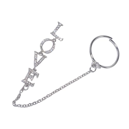 TOGEVAL Nagelkunst Kette mit Love Anhänger Nagelschmuck Dekoration für Kunstnägel Einfach Anzuwenden für Modebewusste TOGEVAL Nagelkunst Kette mit Love Anhänger Nagelschmuck Dekoration für Kunstnägel Einfach Anzuwenden für Modebewusste von TOGEVAL