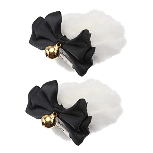 TOGEVAL Niedliche Bärenohren Haarklammern Teiliges Flauschige Tierohren Haarschmuck für Frauen und Mädchen Weiche Handgemachte Haarnadeln in Schwarz und Weiß Haar Accessoire TOGEVAL Niedliche Bärenohren Haarklammern Teiliges Flauschige Tierohren Haarschmuck für Frauen und Mädchen Weiche Handgemachte Haarnadeln in Schwarz und Weiß Haar Accessoire von TOGEVAL