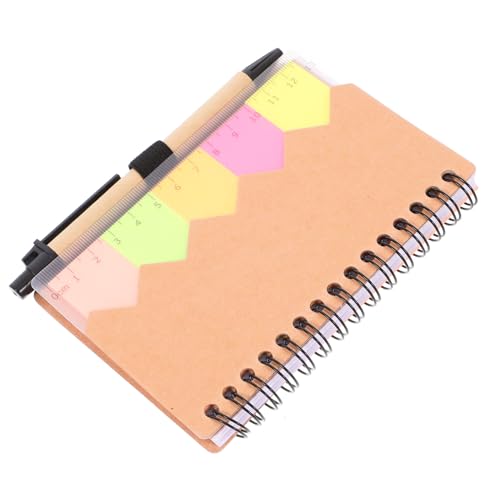 TOGEVAL Notizbuch Spiralbindung Liniert Kraftpapier Einband mit Stift Kompaktes Büro und Schulnotizbuch Praktisches Tragbares Notizheft für Studium und Arbeit Fünffarbiges Design Leicht TOGEVAL Notizbuch Spiralbindung Liniert Kraftpapier Einband mit Stift Kompaktes Büro und Schulnotizbuch Praktisches Tragbares Notizheft für Studium und Arbeit Fünffarbiges Design Leicht von TOGEVAL