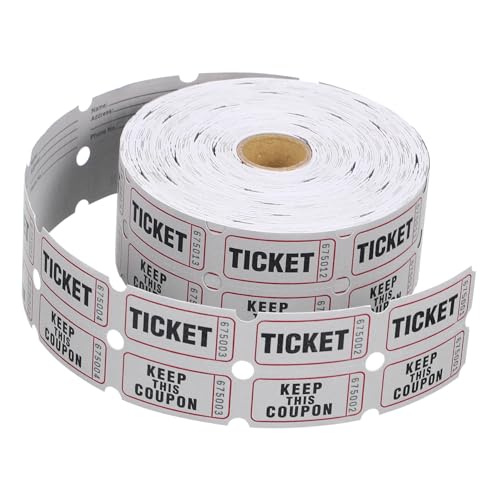 TOGEVAL Nummerierte Tickets Einfache Lose für Events Partys Gewinnspiele Schule und Kirche Praktische Eintrittskarten für Firmenfeiern und Einkaufszentren Fördern Teilnahme und Stimmung von TOGEVAL