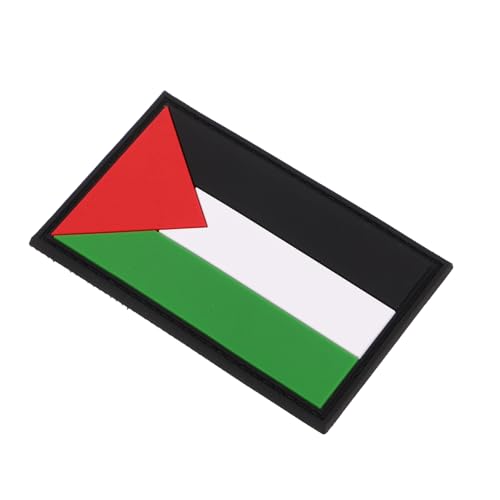 TOGEVAL Palästinenser Flagge Patch Dekoratives Besticktes Abzeichen PVC mit für Rucksäcke und Jacken Vielseitig Einsetzbar und Komfortabel von TOGEVAL
