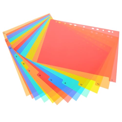 TOGEVAL Register Trennblätter in Teiligem Bunte PP Ordner Abtrenner mit Beschreibbaren Tabs Praktische Index Divider für Schnellhefter und Ringordner für Büro Schule und Studium TOGEVAL Register Trennblätter in Teiligem Bunte PP Ordner Abtrenner mit Beschreibbaren Tabs Praktische Index Divider für Schnellhefter und Ringordner für Büro Schule und Studium von TOGEVAL