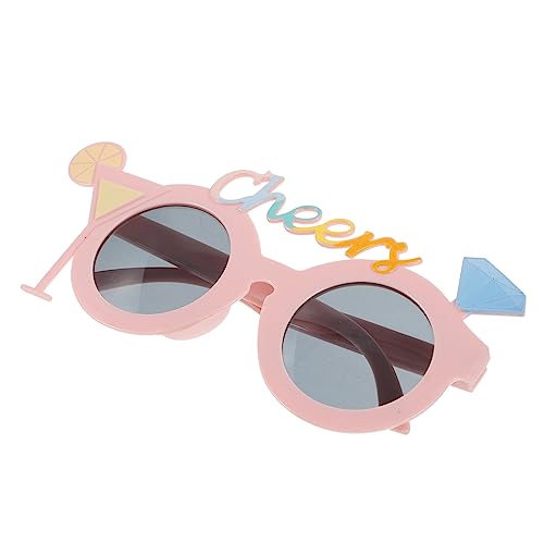 TOGEVAL Rosa Brille Damen Sonnenbrille Party Sonnenbrille Hawaii Sonnenbrille Hawaii Brille Kostüm Brille Hawaii Luau Party Brille Lustige Brille Erwachsene Spaß Sonnenbrille Brille Für von TOGEVAL