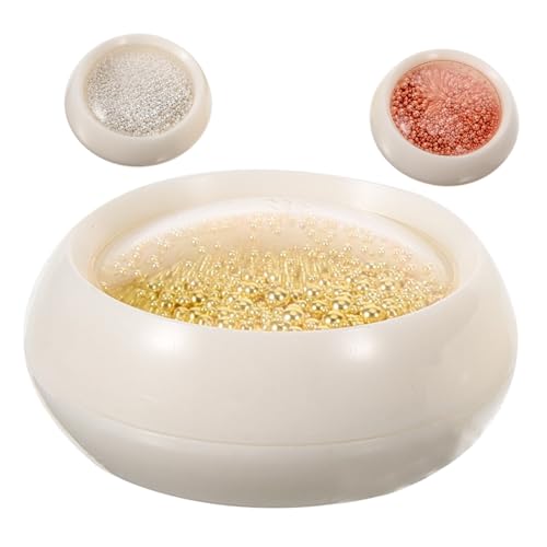 TOGEVAL Schachteln Nagelkunststahlkugeln für DIY Nagelkunst Metallkugeln Roségold und Vielseitiges Manikürezubehör für Nageldesigns von TOGEVAL