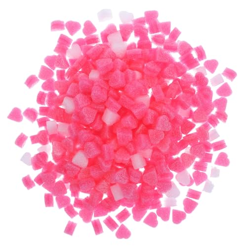 TOGEVAL Schaumstoffherzen Geschenkfüllung ca Dekoration für Geschenkboxen Party DIY Bastelprojekte Sichere Langlebige Styropor Herzperlen für Valentinstag Hochzeit Geburtstag von TOGEVAL