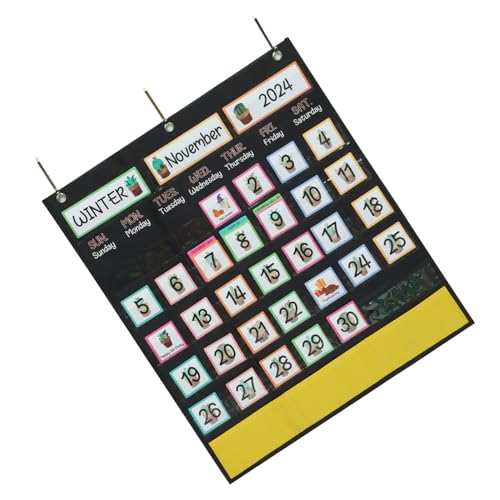 TOGEVAL Schulischer Wochenkalender Hängend mit Buntem Kaktus Design Langlebige Umweltfreundliche Materialqualität Leicht Ablesbar Praktische Aufbewahrungstasche für Klassenzimmer und TOGEVAL Schulischer Wochenkalender Hängend mit Buntem Kaktus Design Langlebige Umweltfreundliche Materialqualität Leicht Ablesbar Praktische Aufbewahrungstasche für Klassenzimmer und von TOGEVAL