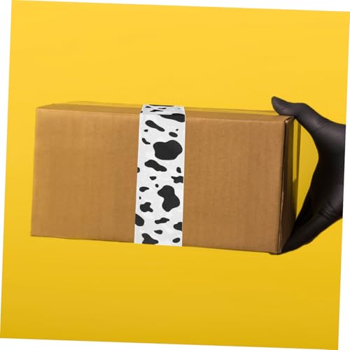 TOGEVAL Schwarzes und Weißes Milchmuster Klebeband Bopp Verpackungsband Vielseitig Einsetzbar für Büro Schule Versand und DIY Dekoration Selbstklebend Reißfest TOGEVAL Schwarzes und Weißes Milchmuster Klebeband Bopp Verpackungsband Vielseitig Einsetzbar für Büro Schule Versand und DIY Dekoration Selbstklebend Reißfest von TOGEVAL