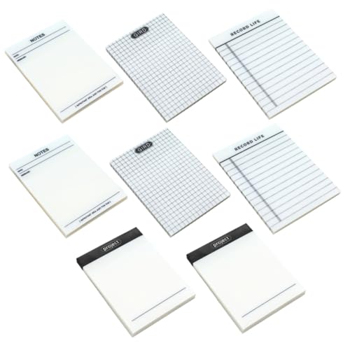 TOGEVAL Selbstklebende Memo Pads aus Hochwertigem Pet Stark Haftend Reißfest Tragbar für Büro und Haushalt Vielseitig Nutzbar Spurlos Entfernbar Je Block TOGEVAL Selbstklebende Memo Pads aus Hochwertigem Pet Stark Haftend Reißfest Tragbar für Büro und Haushalt Vielseitig Nutzbar Spurlos Entfernbar Je Block von TOGEVAL