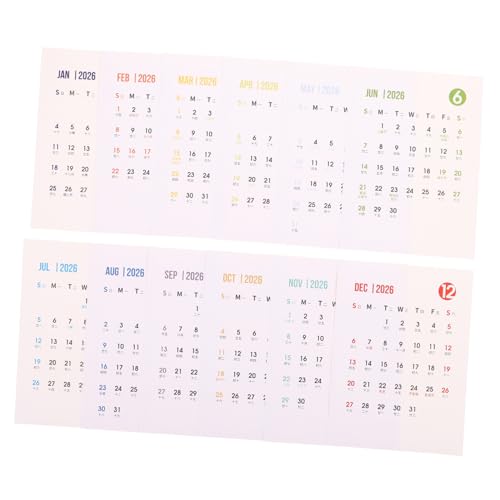 TOGEVAL Selbstklebender Monatsplaner aus Robustem Schreibpapier Kreativer Diy Kalenderaufkleber für Schreibtisch Wand Kühlschrank Modernes Design für Büro Zuhause Schule TOGEVAL Selbstklebender Monatsplaner aus Robustem Schreibpapier Kreativer Diy Kalenderaufkleber für Schreibtisch Wand Kühlschrank Modernes Design für Büro Zuhause Schule von TOGEVAL