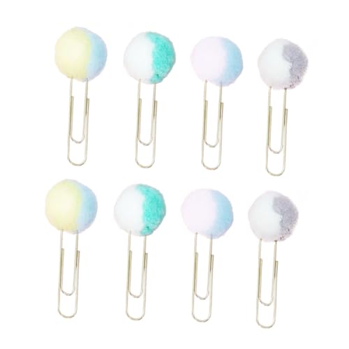TOGEVAL Teiliges Bunte Doppelfarbige Papierklammern mit Weichem Plüschball Kreative Dekorative Büroklammern für Notizen Scrapbooking und Bastelarbeiten Farblich Gemischt Zufällige Farbe TOGEVAL Teiliges Bunte Doppelfarbige Papierklammern mit Weichem Plüschball Kreative Dekorative Büroklammern für Notizen Scrapbooking und Bastelarbeiten Farblich Gemischt Zufällige Farbe von TOGEVAL