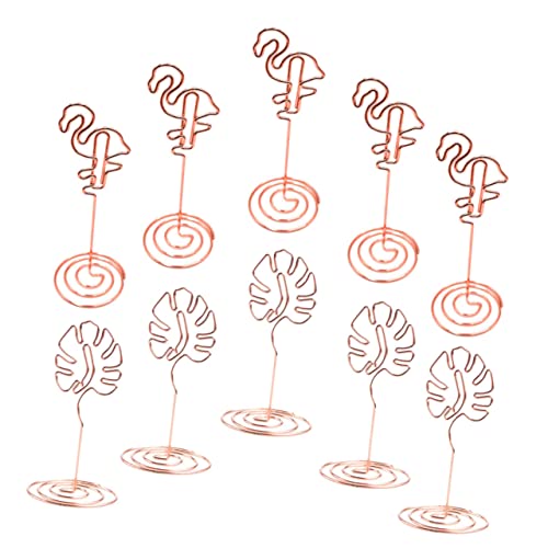 TOGEVAL Teiliges Hawaii Memo Clips mit Flamingo und Monstera Design Tischkartenhalter Großer Basis Dekorative Fotoklammern für Hochzeit Party Büro und Desktop TOGEVAL Teiliges Hawaii Memo Clips mit Flamingo und Monstera Design Tischkartenhalter Großer Basis Dekorative Fotoklammern für Hochzeit Party Büro und Desktop von TOGEVAL