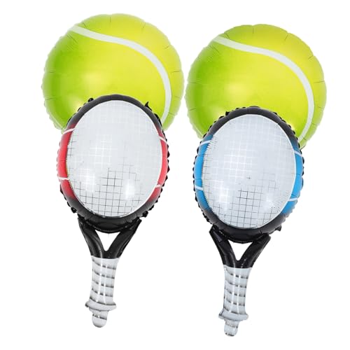 TOGEVAL Tennisballons Set Teilig mit Aufblasbaren Hellen Tennisbällen und Farbigen Folien Tennisschlägern Leichte Tragbare Sport Deko für Tennis Motto Partys und Geburtstagsfeiern TOGEVAL Tennisballons Set Teilig mit Aufblasbaren Hellen Tennisbällen und Farbigen Folien Tennisschlägern Leichte Tragbare Sport Deko für Tennis Motto Partys und Geburtstagsfeiern von TOGEVAL