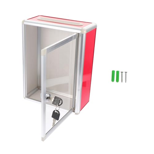 TOGEVAL Transparente Vorschlags und Beschwerdebox aus Hochwertigem Mittelgroß Abschließbar mit Wandbefestigung für Büro Geschäft Einkaufszentrum und Einrichtungen TOGEVAL Transparente Vorschlags und Beschwerdebox aus Hochwertigem Mittelgroß Abschließbar mit Wandbefestigung für Büro Geschäft Einkaufszentrum und Einrichtungen von TOGEVAL