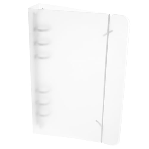 TOGEVAL Transparenter Kunststoff Ordner mit Rundringen Bruchsicheres PP Material Wiederbefüllbar für Dokumentenblätter für Büro Schule und Scrapbooking Praktischer Schutz für Lose von TOGEVAL
