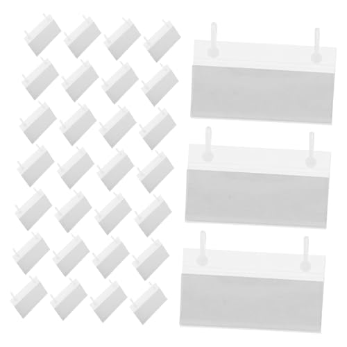 TOGEVAL Transparenter Kunststoff etikettenhalter mit Schnappverschluss für Preisschilder und Warenkennzeichnung im Supermarkt Lager Haushalt und Einzelhandel TOGEVAL Transparenter Kunststoff etikettenhalter mit Schnappverschluss für Preisschilder und Warenkennzeichnung im Supermarkt Lager Haushalt und Einzelhandel von TOGEVAL