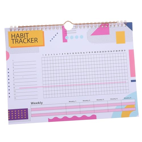 TOGEVAL Undatierter Habit Tracker Planer mit Monatsübersicht Spiralbindung Motivierendem Design Verfolgen Täglicher Gewohnheiten und Zielerreichung für Erwachsene und Lernende TOGEVAL Undatierter Habit Tracker Planer mit Monatsübersicht Spiralbindung Motivierendem Design Verfolgen Täglicher Gewohnheiten und Zielerreichung für Erwachsene und Lernende von TOGEVAL