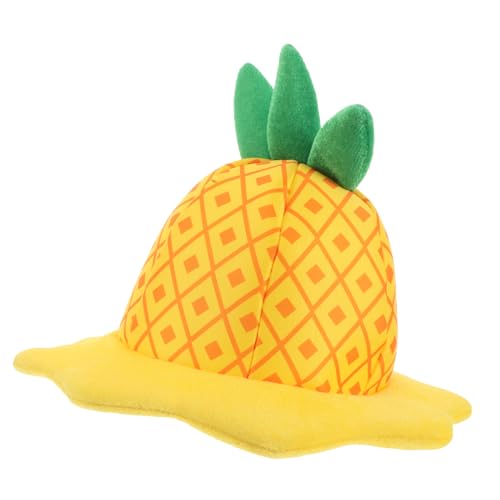 TOGEVAL Verstellbares Ananas Kopfschmuck Partyhut Cartoon Design Lustiges Sommer Accessoire Für Pool und Karnevalspartys von TOGEVAL