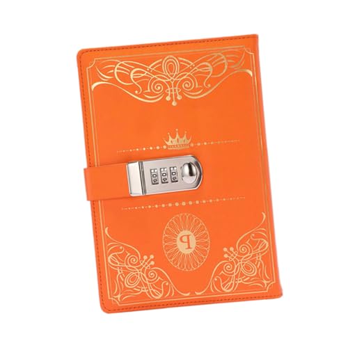 TOGEVAL Vintage Notizbuch mit PU Einband Zahlenschloss Code Lock Journal Abschließbares Tagebuch Handliches Format Orange für Reisen Tagebuchführung und Notizen Stilvolles TOGEVAL Vintage Notizbuch mit PU Einband Zahlenschloss Code Lock Journal Abschließbares Tagebuch Handliches Format Orange für Reisen Tagebuchführung und Notizen Stilvolles von TOGEVAL