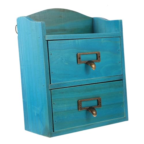 TOGEVAL Vintage Schreibtisch Organizer aus Massivem Holz Stufige Kleine Schubladenbox für Schmuck Kosmetik und Bürobedarf Kompakte Aufbewahrungsbox für Büro Studenten und Zuhause Blau TOGEVAL Vintage Schreibtisch Organizer aus Massivem Holz Stufige Kleine Schubladenbox für Schmuck Kosmetik und Bürobedarf Kompakte Aufbewahrungsbox für Büro Studenten und Zuhause Blau von TOGEVAL