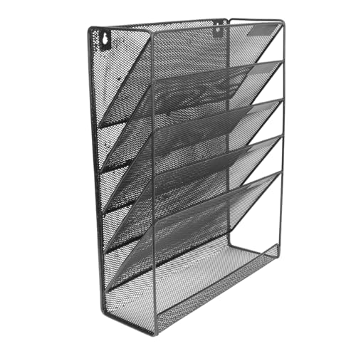 TOGEVAL Wandhängender Datei Organizer Lagig Stabiler Aktenhalter aus Mesh Platzsparendes Büro Wandregal Multifunktionaler Dokumentenhalter für Schule Büro und Zuhause TOGEVAL Wandhängender Datei Organizer Lagig Stabiler Aktenhalter aus Mesh Platzsparendes Büro Wandregal Multifunktionaler Dokumentenhalter für Schule Büro und Zuhause von TOGEVAL
