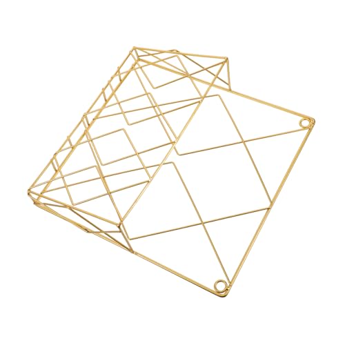 TOGEVAL Wandmontierter Zeitschriftenhalter aus Multifunktionaler Aufbewahrungsorganisator für Zeitungen und Platzsparend Langlebig Installieren Goldene TOGEVAL Wandmontierter Zeitschriftenhalter aus Multifunktionaler Aufbewahrungsorganisator für Zeitungen und Platzsparend Langlebig Installieren Goldene von TOGEVAL