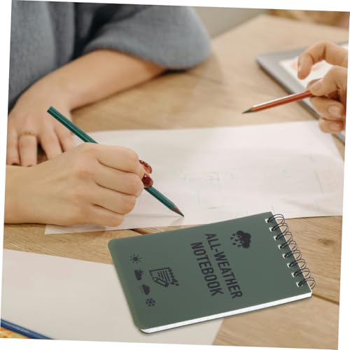 TOGEVAL Wasserdichter Notizblock Spiralbindung Kleines Notizbuch für Outdoor Camping Taschenformat Mehrzweck Memo Pad Robust und Tragbar für Schnelles Notieren TOGEVAL Wasserdichter Notizblock Spiralbindung Kleines Notizbuch für Outdoor Camping Taschenformat Mehrzweck Memo Pad Robust und Tragbar für Schnelles Notieren von TOGEVAL