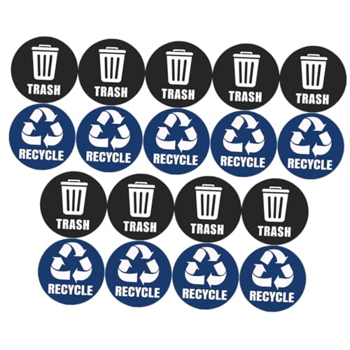 TOGEVAL Wasserfeste Mülltonnenaufkleber PVC Recycling Zeichen Selbstklebend Abziehbilder Müllklassifizierungsaufkleber für Innen Außen Abfalltrennung Leicht Sichtbar TOGEVAL Wasserfeste Mülltonnenaufkleber PVC Recycling Zeichen Selbstklebend Abziehbilder Müllklassifizierungsaufkleber für Innen Außen Abfalltrennung Leicht Sichtbar von TOGEVAL