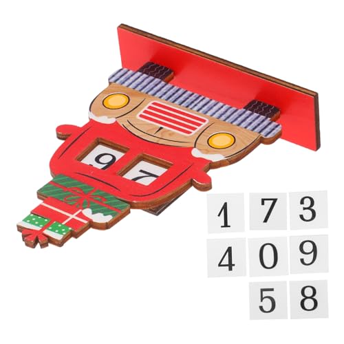 TOGEVAL Weihnachtliche Holzauto Adventskalender mit Handbemaltem Weihnachtsmann Robustes Holz Festliche Tischdeko Tage Countdown Weihnachten für Weihnachtsdeko Enthusiasten TOGEVAL Weihnachtliche Holzauto Adventskalender mit Handbemaltem Weihnachtsmann Robustes Holz Festliche Tischdeko Tage Countdown Weihnachten für Weihnachtsdeko Enthusiasten von TOGEVAL