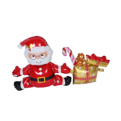 TOGEVAL Weihnachtlicher Folienballon Weihnachtsmann Goldfarben Festliche Partydeko Große Inflatable Weihnachtsballons für Weihnachtsfeier und Familienfotos TOGEVAL Weihnachtlicher Folienballon Weihnachtsmann Goldfarben Festliche Partydeko Große Inflatable Weihnachtsballons für Weihnachtsfeier und Familienfotos von TOGEVAL
