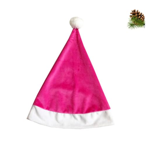 TOGEVAL Weihnachtsmütze-requisiten Dekor Lustige Weihnachtsmütze Weihnachtsmützen Für Erwachsene Feiertagskopfbedeckung Weihnachtskostüm Hut Weihnachtshut Rosa von TOGEVAL