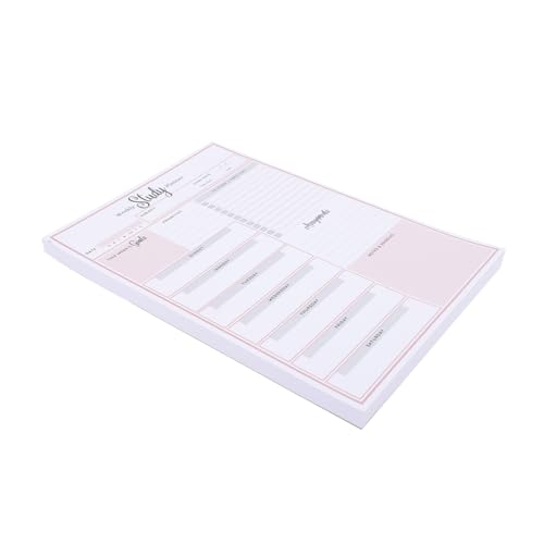 TOGEVAL Wochenplaner Notizblock zum Abreißen Weekly Planner Notepad für Studium und Büro Tragbarer und Undatierter Wochenplaner für Schüler und Berufstätige von TOGEVAL