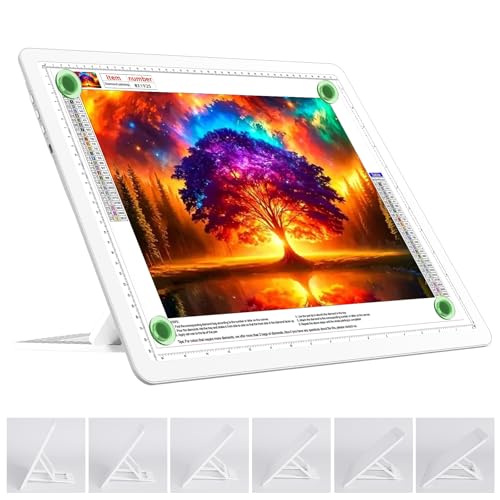 TOHETO A3 Leuchttisch mit Ständer für Diamantmalerei, Wiederaufladbares Ultraheller Leuchtkasten zum Zeichnen,Aufladbar LED Licht Pad zum Nachzeichnen, Kabelloses Lichttafel zum Skizzieren White TOHETO A3 Leuchttisch mit Ständer für Diamantmalerei, Wiederaufladbares Ultraheller Leuchtkasten zum Zeichnen,Aufladbar LED Licht Pad zum Nachzeichnen, Kabelloses Lichttafel zum Skizzieren White von TOHETO